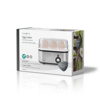 Eierkocher | Messbecher | Aluminium / schwarz