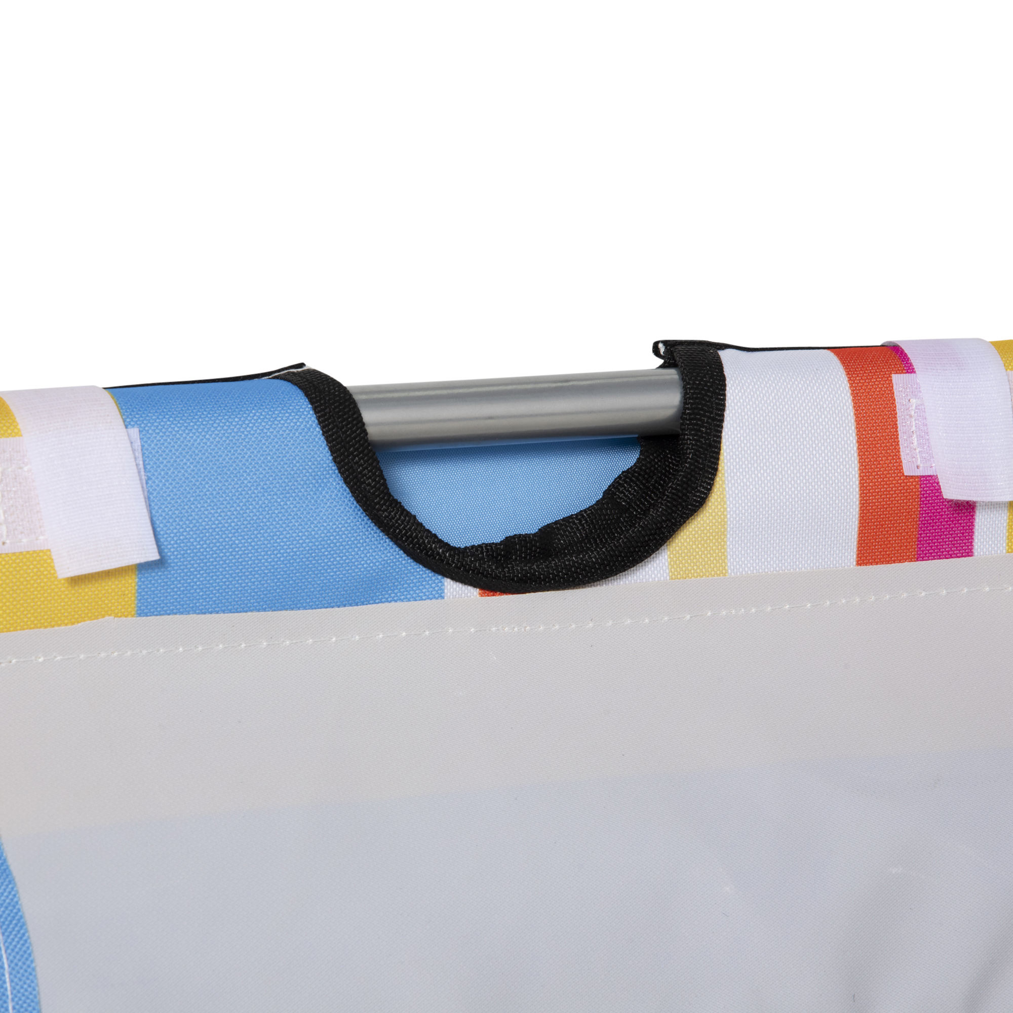 2er-Set Strandmatte, verstellbar, faltbar, 124L x 53B x 37-50H cm, Mehrfarbig