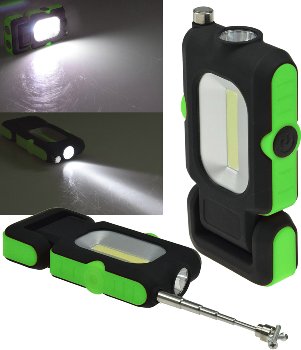 LED Arbeitsleuchte "CAL-COB Flexi" / 3W, 220 Lumen, Haken, Magnetfuß, PickUp