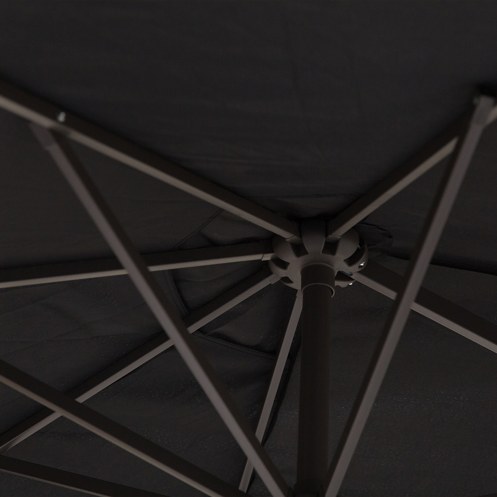 Doppelsonnenschirm 455 x 270 cm Gartenschirm mit Handkurbel oval stabil Metallstange Marktschirm Doppelsonnenschirm Terrassenschirm Sonnenschutz für Strand Balkon Terrasse Garten Schwarz