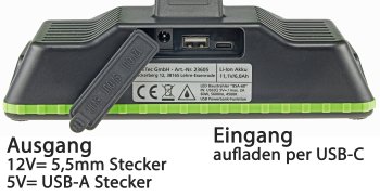 LED Baustrahler mit Akku "BSA-60 duo" / 2x30W, 5600lm, 4500K / neutralweiß