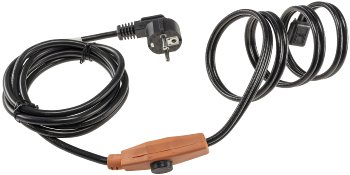 Heizkabel mit Temperaturfühler, 12m / 192Watt, Frostschutz für Wasserleitungen