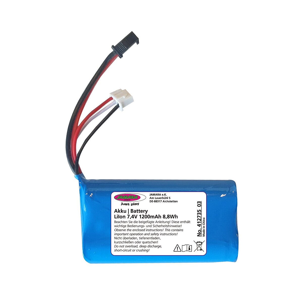Akku J-Rock Li-Ion 7,4V 1200mAh 8,88Wh Akku J-Rock Li-Ion 7,4V 1200mAh 8,88Wh