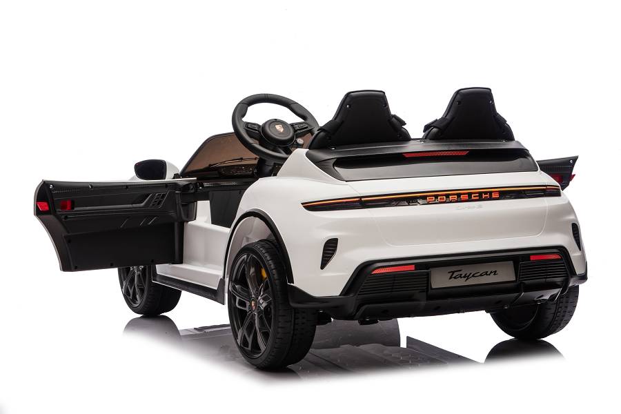 Elektro Kinderfahrzeug „Porsche Taycan Turbo S“ - weiß