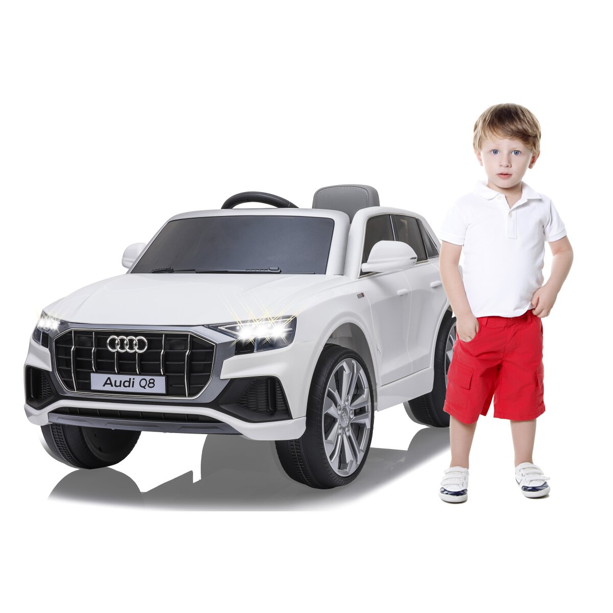 Kinderfahrzeug Audi Q8 weiß