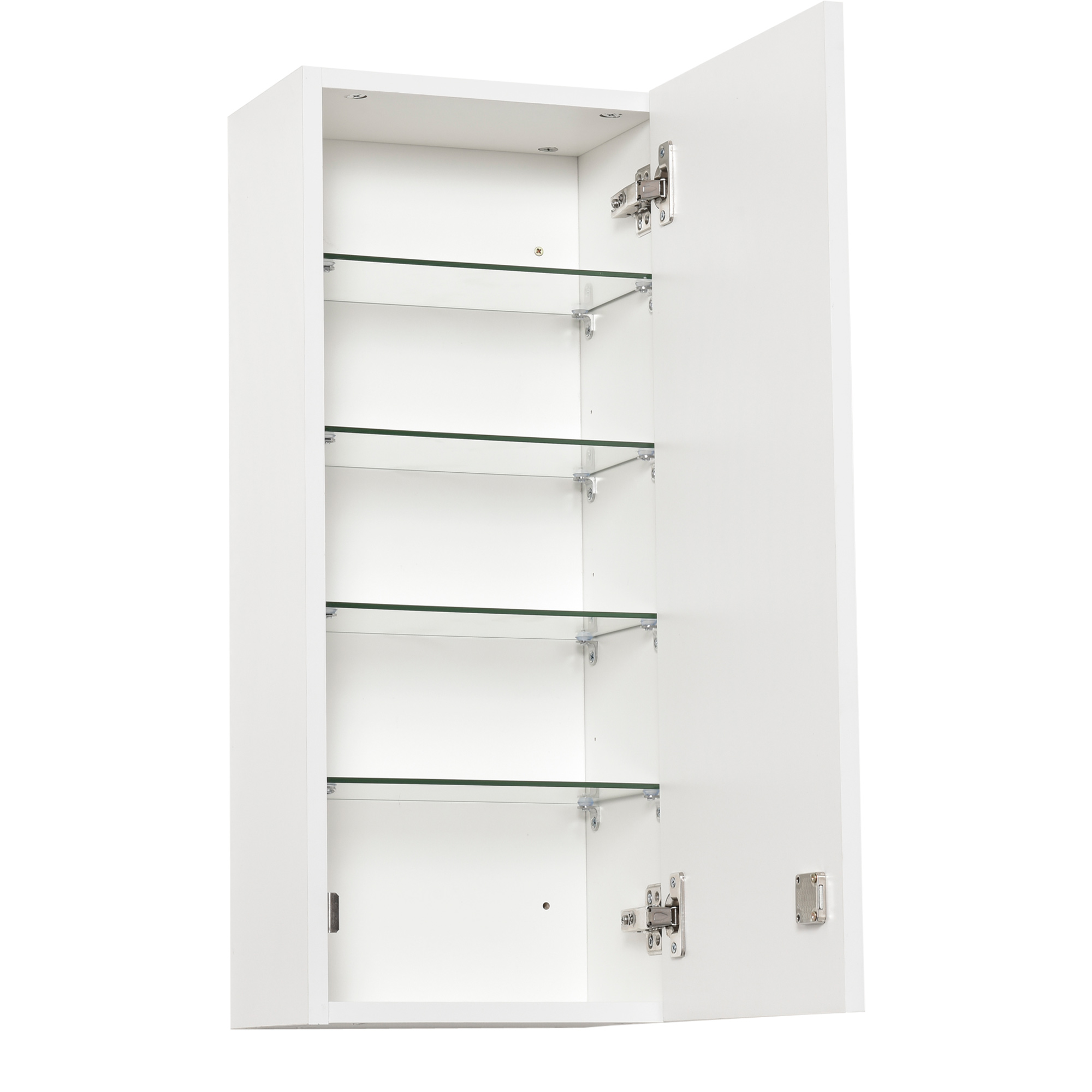 Medizinschrank Arzneischrank Wandschrank Hängeschrank mit verstellbarer Ablage Erste-Hilfe-Kreuz abschließbar für Badezimmer Küche Flur Weiß 30x20x70 cm