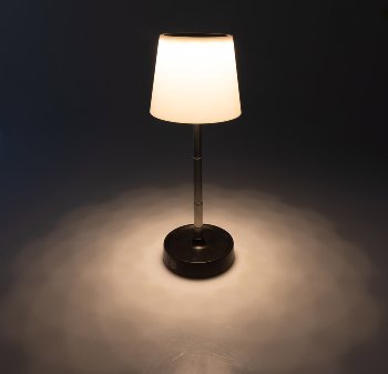 LED Akku Tischleuchte 29cm, dimmbar / 115-290mm ausziehbar, Warmweiß