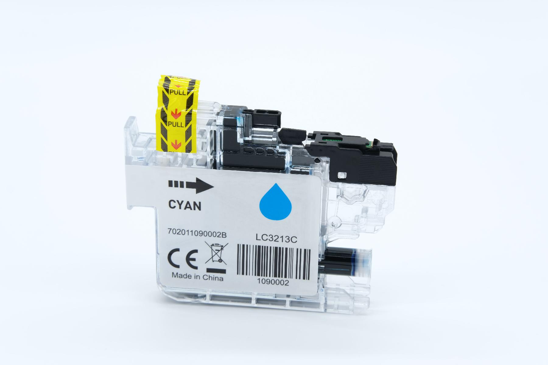 LC3213C alternativ Tinte Cyan für Brother / LC3213C / 400 Seiten