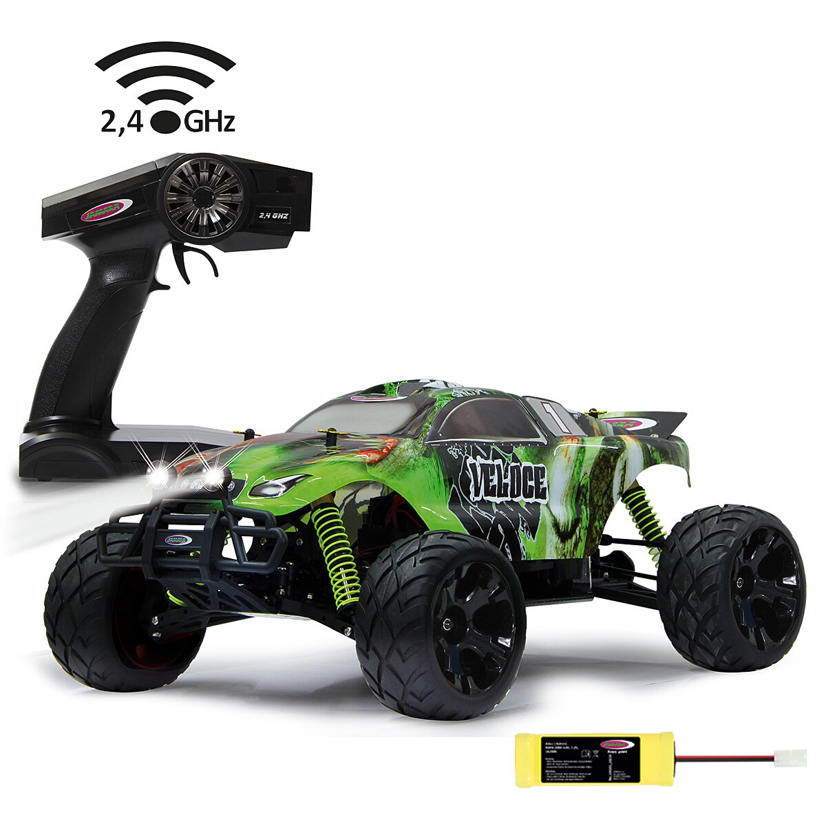 Veloce Monstertruck 4WD 1:10 NiMh 2,4GHz mit LED