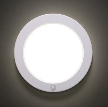LED Deckenleuchte "BUTON" mit PIR-Sensor, Ø 23cm, 10/15/18W - 3000/4000/6000k