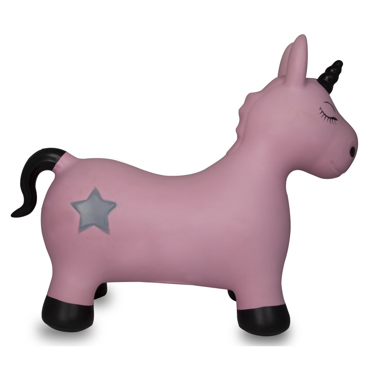 Hüpftier Einhorn HoppyDoo pink mit Pumpe