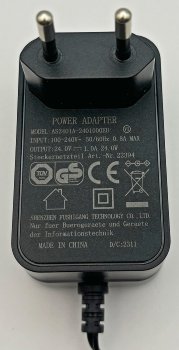 Stecker-Netzteil "CTN-2424n" / 110-240V~ >24V=, 1000mA / 24W