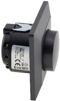 MILOS Dimmer für LED Lampen, Anthrazit / 250V~/ 3-60W, inkl. Rahmen, UP