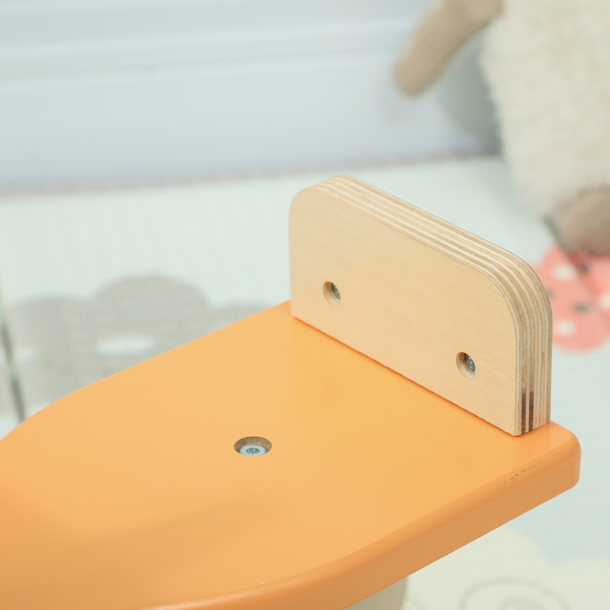 Schaukeltier Esel Baby Schaukelspielzeug mit Haltegriffen Schaukel Schaukelsitz 59 x 27 x 43 cm Blaugrün