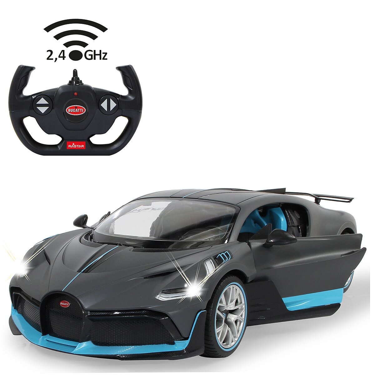 Bugatti Divo 1:14 grau 2,4GHz Tür manuell Bugatti Divo 1:14 grau 2,4GHz Tür manuell