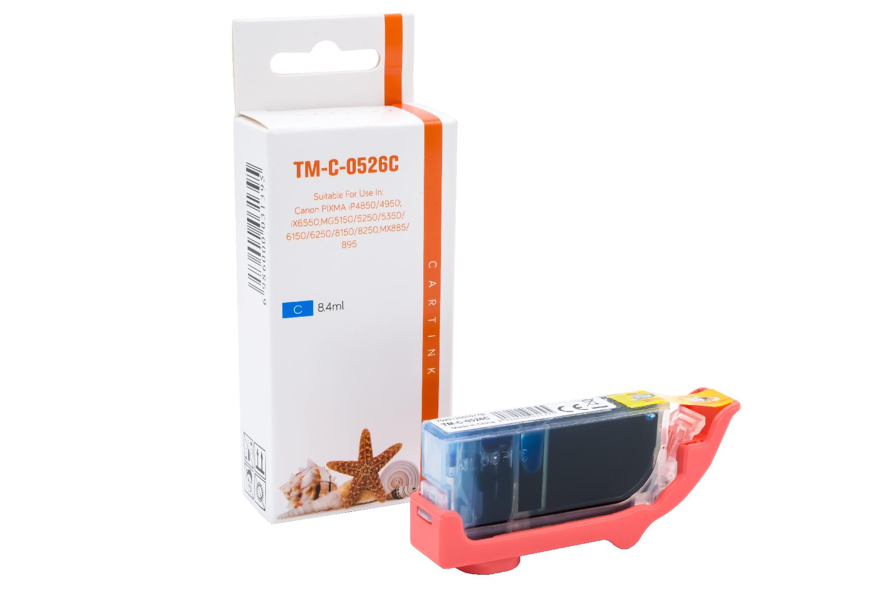 CLI526C alternativ Seestern Tinte Cyan für Canon / 4541B001 / 8,4ml / mit Chip CLI526C alternativ Seestern Tinte Cyan für Canon / 4541B001 / 8,4ml / mit Chip