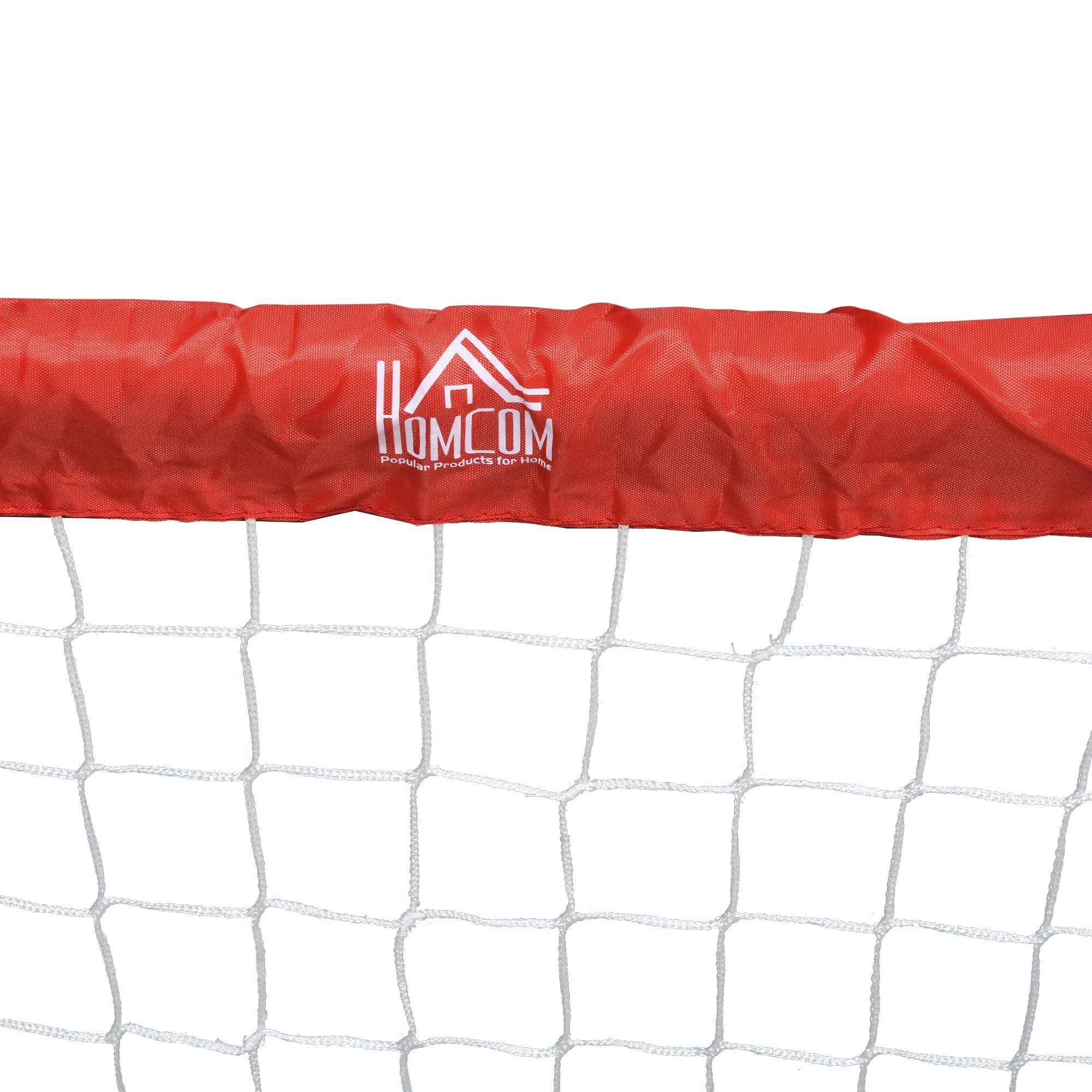 Fußballtor-Set, 2 klappbare Minitore, Metallrahmen, inkl. Werkzeug, 90 x 36 x 60 cm, Rot