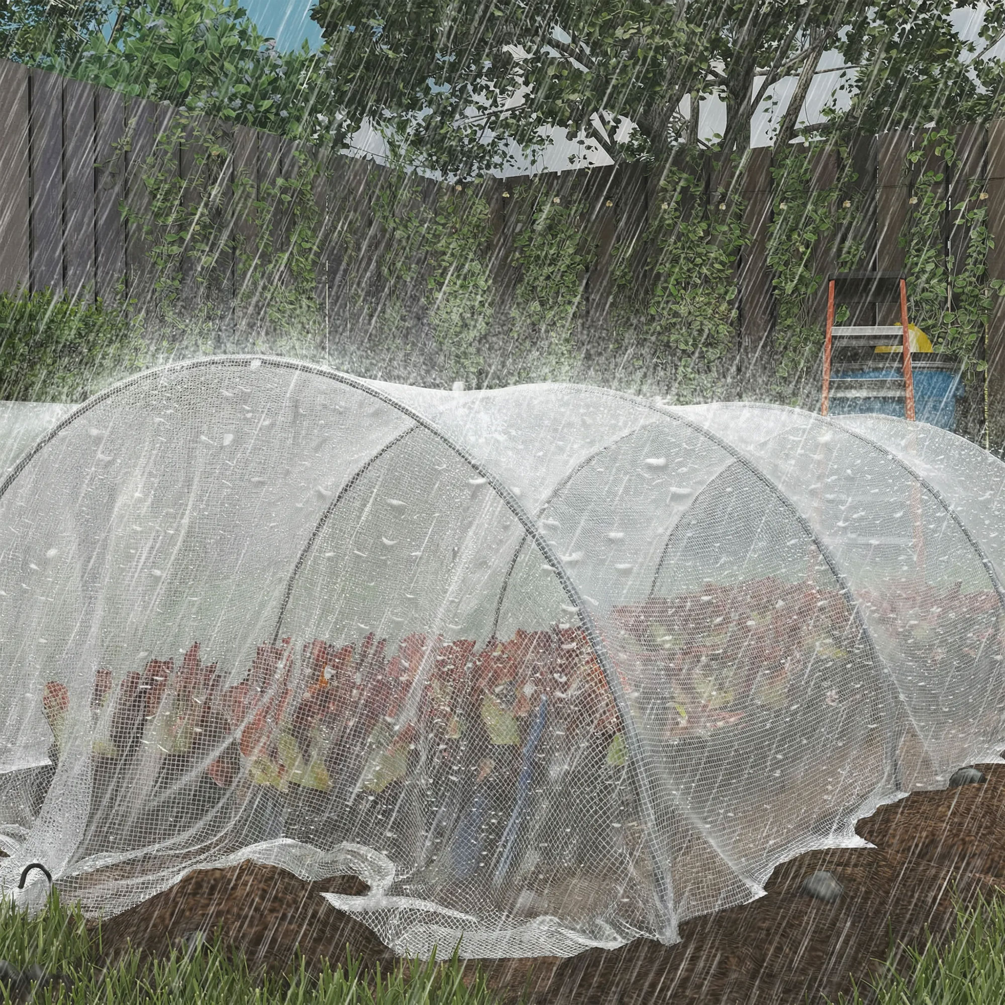 Abdeckplane wasserdicht 4 x 6 m 140g/m² Gewebeplane Robuste Reißfeste UV-stabil Schutzplane mit verstärkten Ösen Weiß