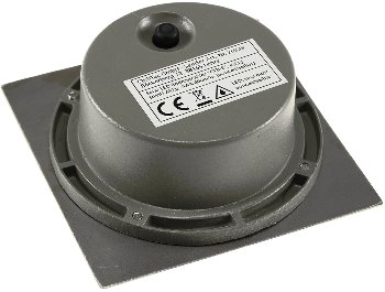 Solar LED Bodenstrahler "CTB-E", eckig / 105x105x40mm, IP44, Edelstahl-Front