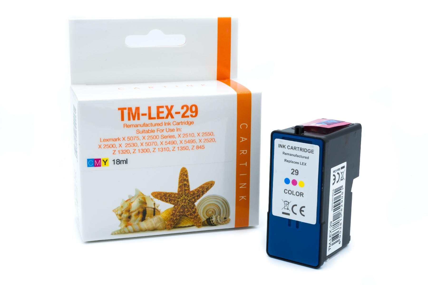 LEX29 Refill Tinte Color für Lexmark / 18C1529E / 18ml