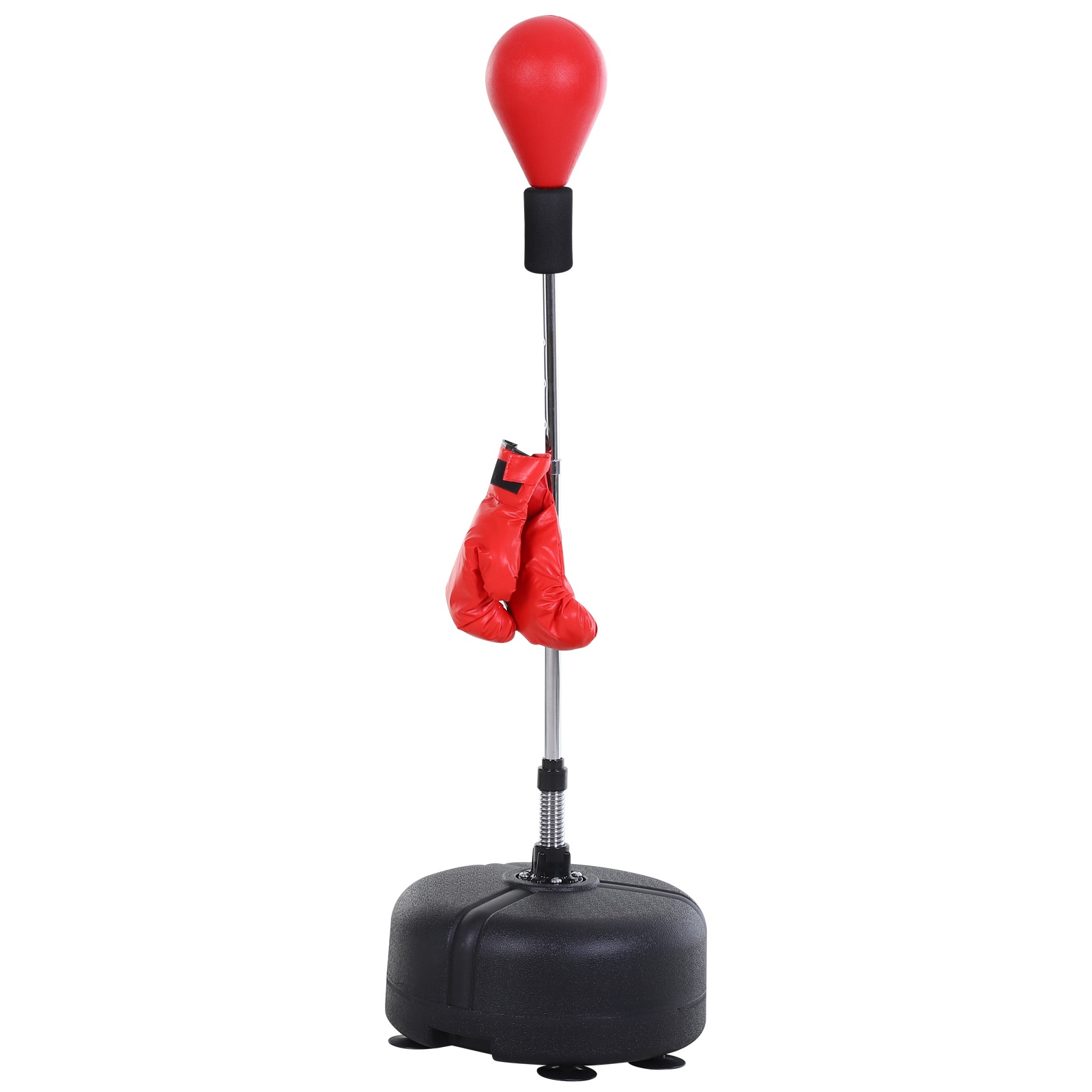 Punchingball-Set, Box-Trainingsset, 136-154 cm höhenverstellbar, mit 1 Paar Handschuhe, Geeignet für Profis und Anfänger Punchingball-Set, Box-Trainingsset, 136-154 cm höhenverstellbar, mit 1 Paar Handschuhe, Geeignet für Profis und Anfänger