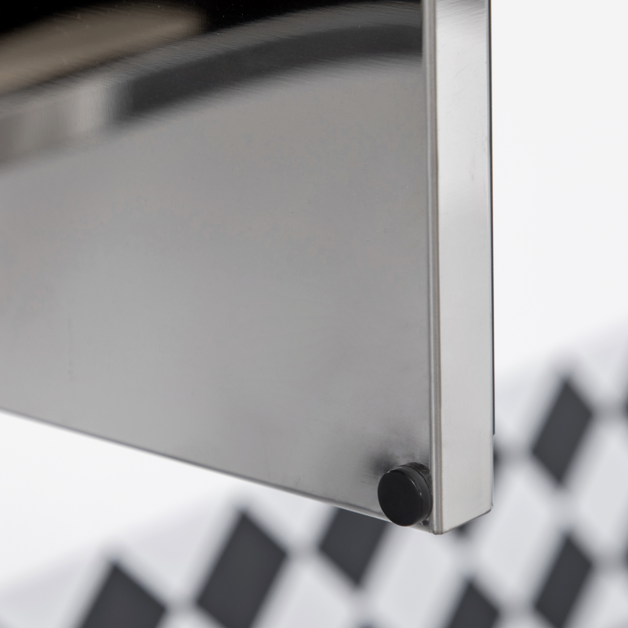 Spiegelschrank, Badschrank, 3 Spiegeltüren, 5 Innenböden, Edelstahl, Farbe: Silber, 70 x 12 x 55 cm