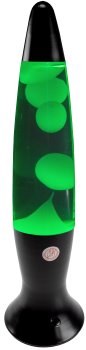 Lavalampe "CTL Funky LED" 40cm RGB / Wasser & Wachs: Klar, Body: schwarz