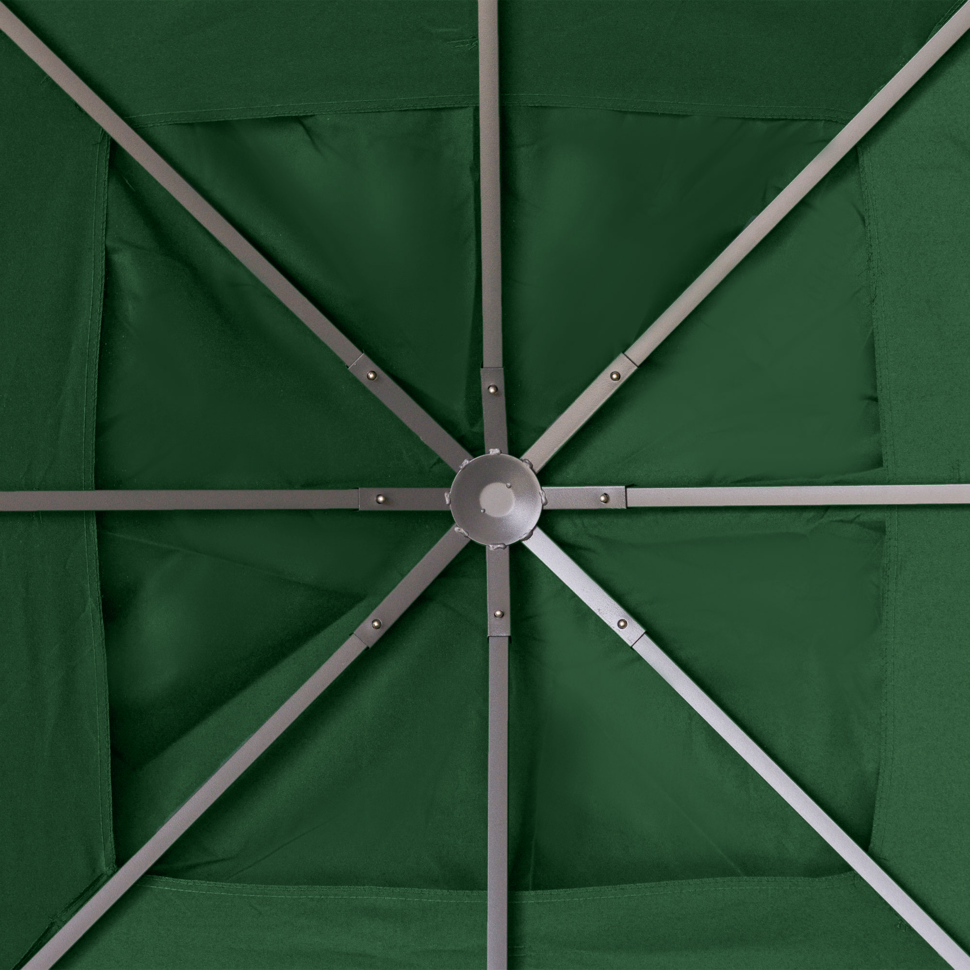 Ersatzdach für Gartenpavillon, 8 Wasserabflusslöcher, einfache Montage, Polyester, grün, 2,98 x 2,98 m