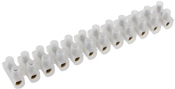 Lüsterklemmen für 4,0-10mm², 12 Klemmen, Messingeinsatz, transparent Lüsterklemmen für 4,0-10mm², 12 Klemmen, Messingeinsatz, transparent