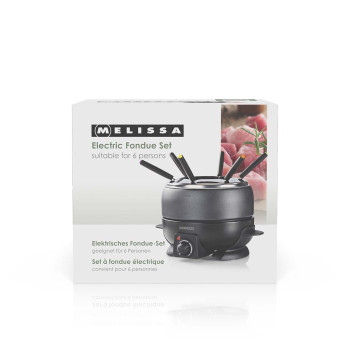 Fondue-Set | 6 Personen | 2,3 l | Einstellbare Temperaturregelung | 800 W | Cool-Touch-Griffe | Anti-Rutsch-Füße | Überhitzungsschutz