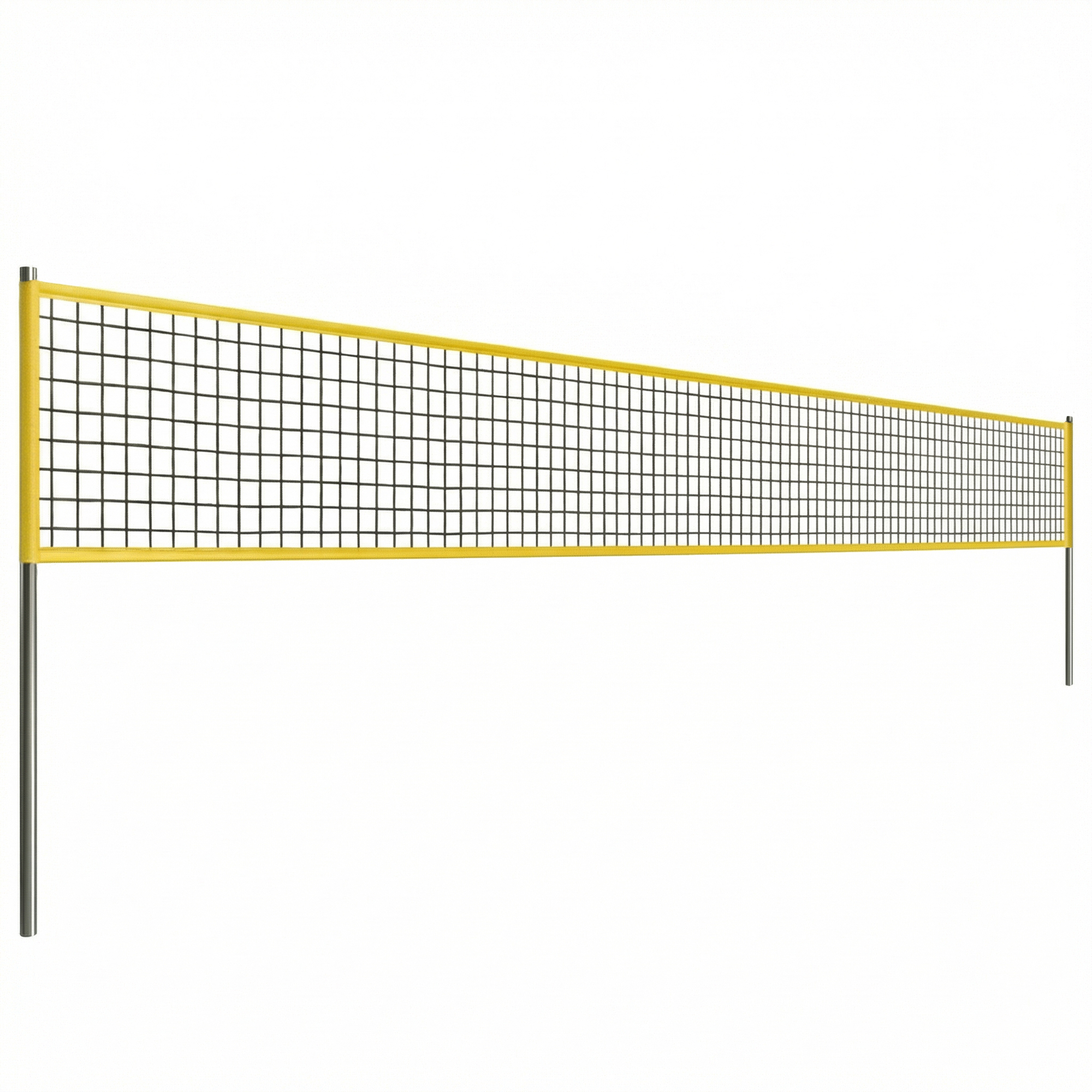 Volleyballnetz Set Tragbar Volleyball-Set mit höhenverstellbar Stahlpfosten Tragetasche 950 x 100 x 248 cm Schwarz