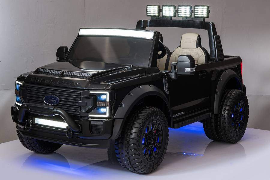 Kinderfahrzeug Ford Super Duty - schwarz - 12V-Version