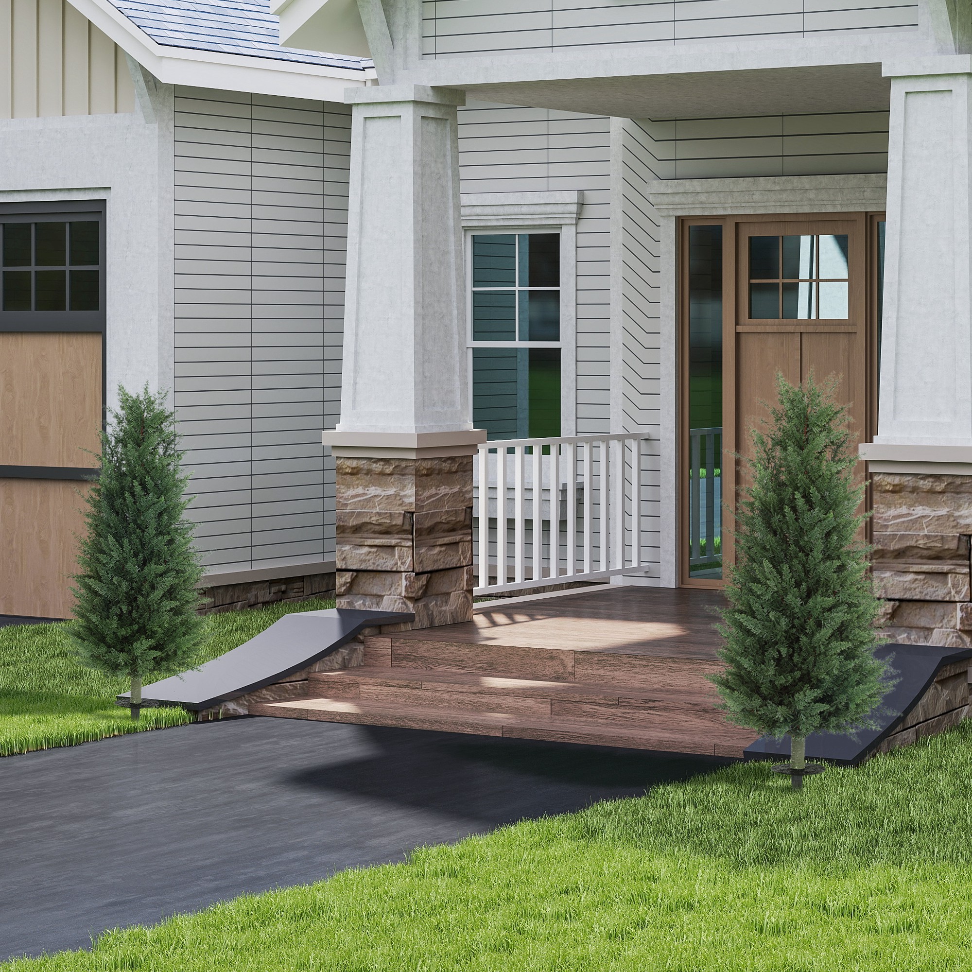 2er-Set Kunstpflanzen, künstliche Zypressen mit je 831 Blättern, vielseitig, Grün