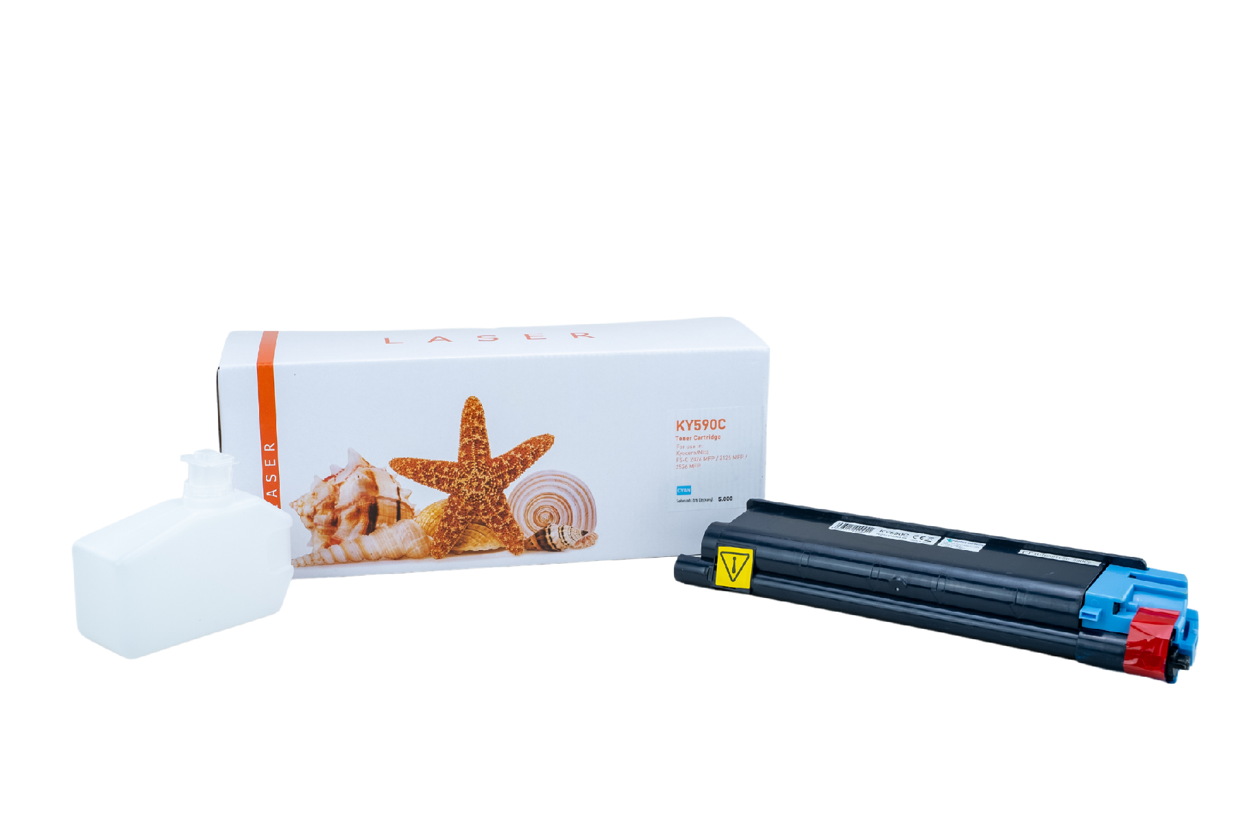 TK590C alternativ Toner Cyan für Kyocera  / TK590C / 5.000 Seiten