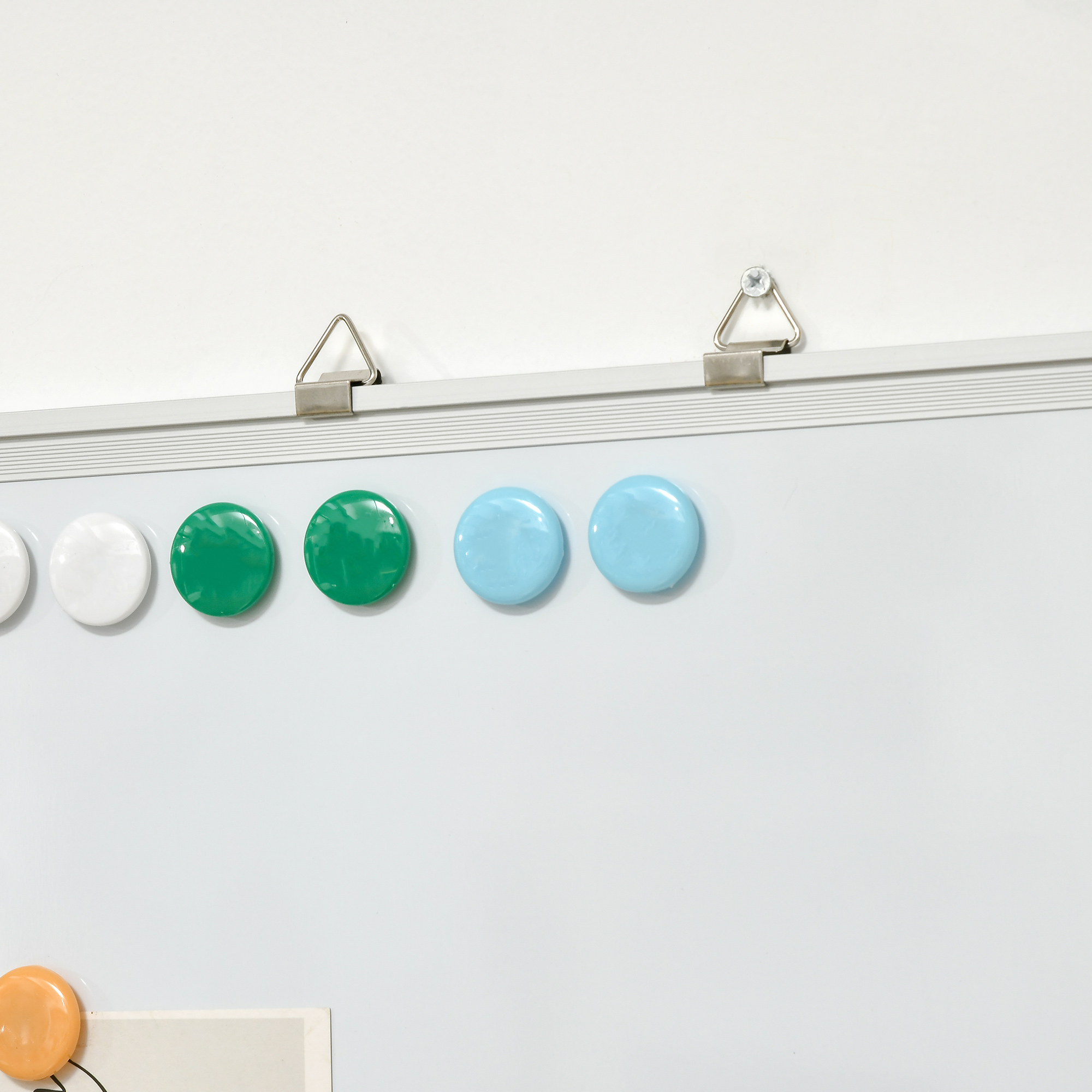 Whiteboard Magnettafel, leicht abwischbar, mit 4 Markern, 10 Magneten, 1 Radierer, 60 x 1,8 x 45cm