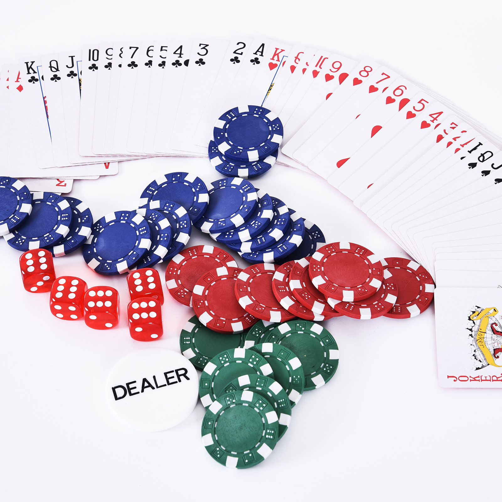 Pokerkoffer abschließbar Pokerset mit Koffer 300 Chips 5 Würfel 2 Kartendecks Zubehör, Pokerchips Komplett Set Pokerspiel Kartenspiele Aluminiumkoffer für Texas Hold'em, Blackjack