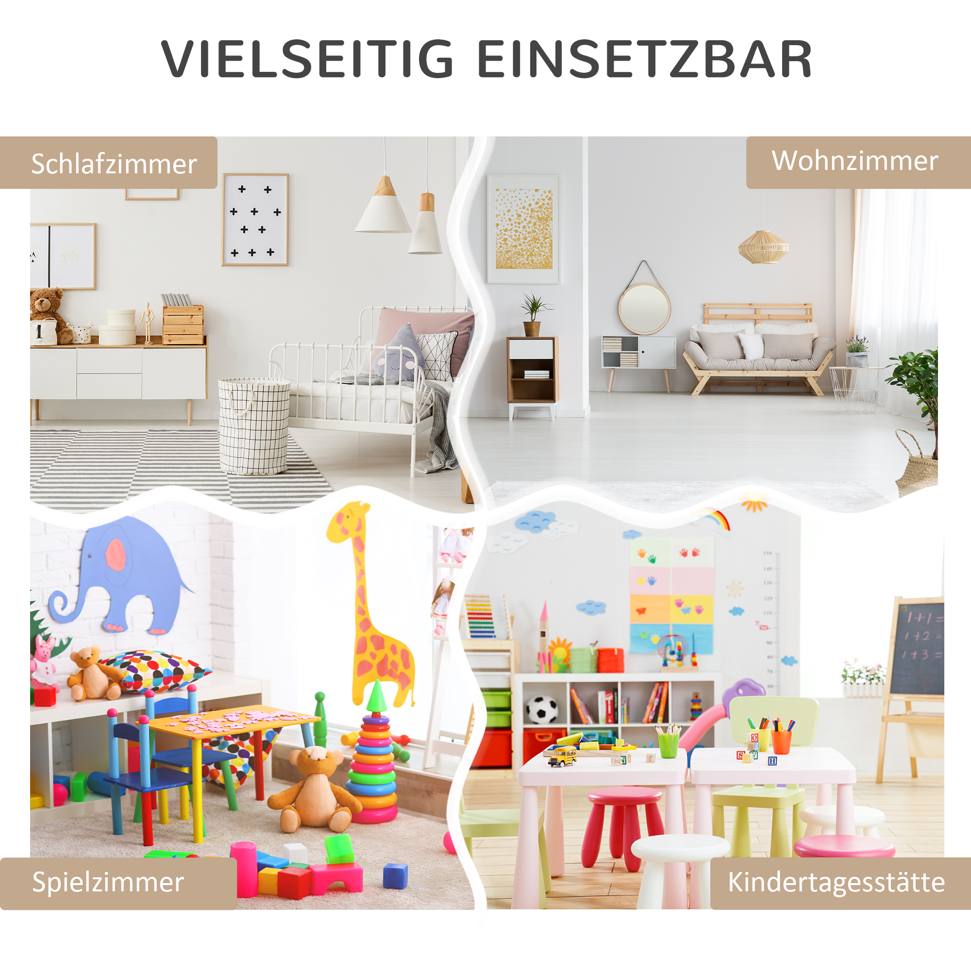 Kinderregal mit Schublade, Bücherregal mit Fächern, 60 x 29,9 x 90 cm, Grau