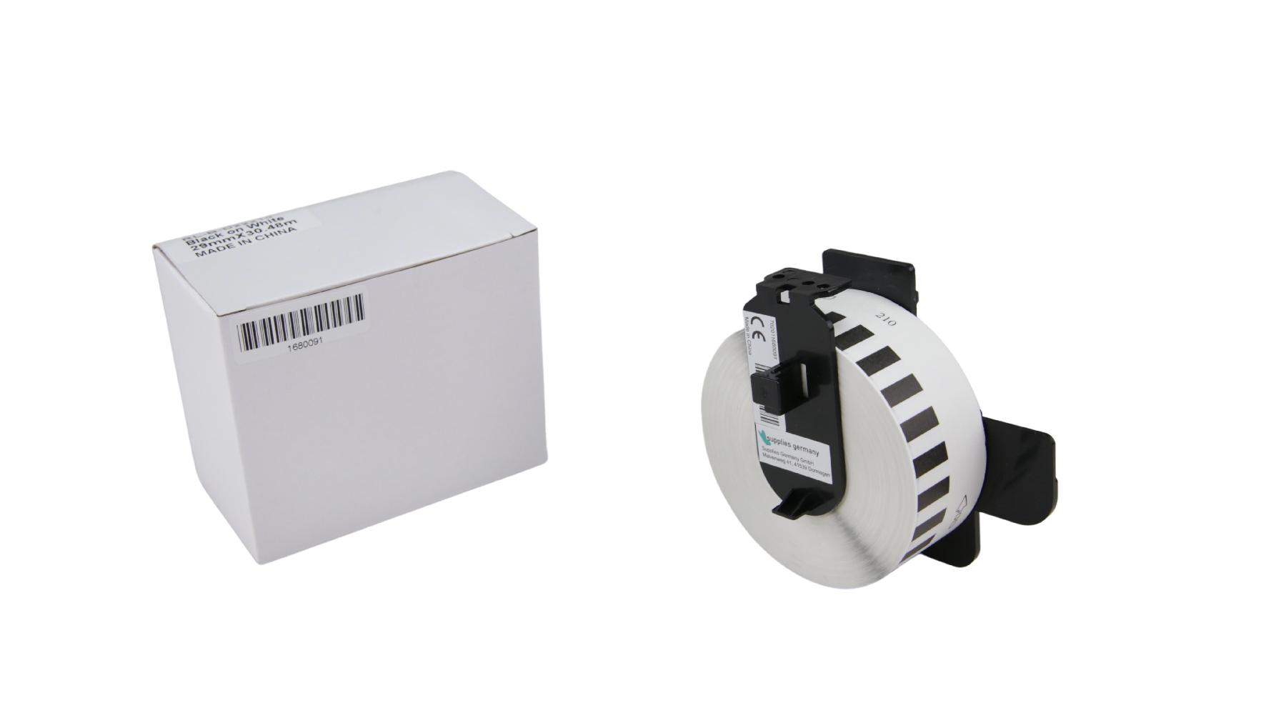 alternativ Etiketten DK22210 29mm für Brother  / PTouch / 30.48m