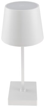 LED Tischleuchte 26cm, Weiß / 3xAA A Batterie, dimmbar, Licht warmweiß