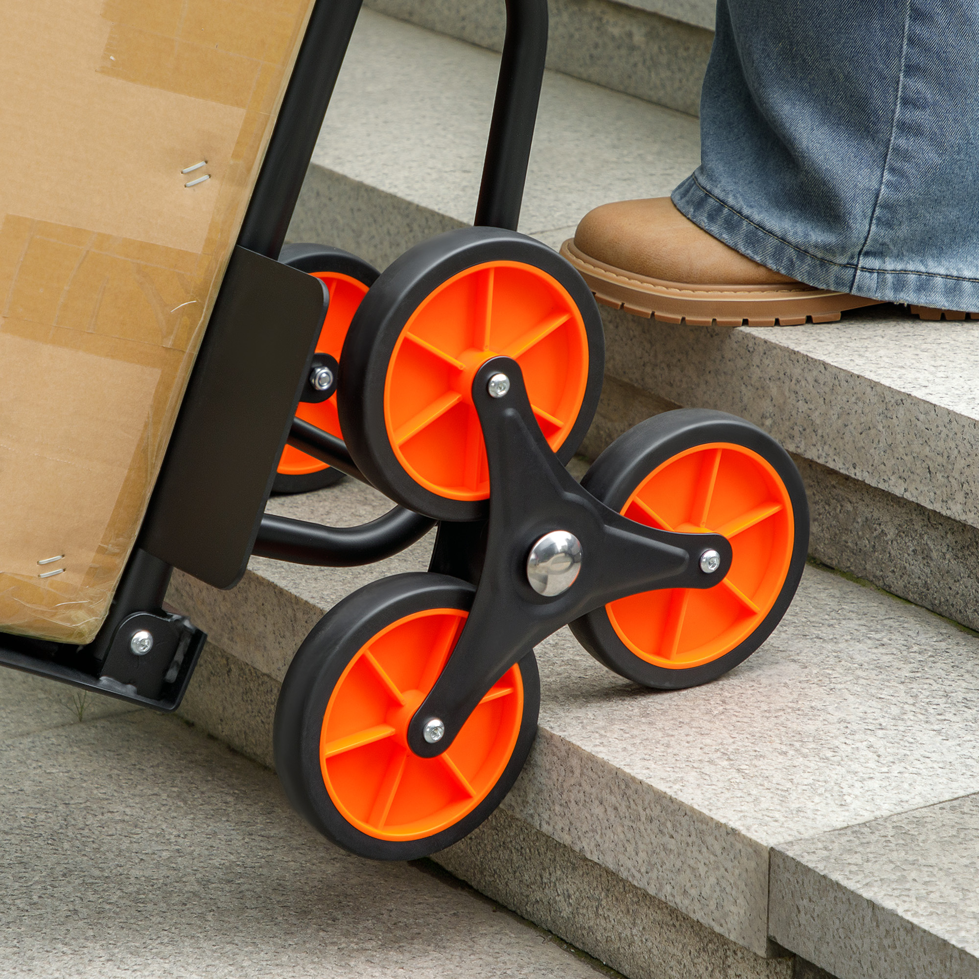 Treppensteiger Sackkarre klappbar Transportkarre mit Stahlrahmen max. 120kg