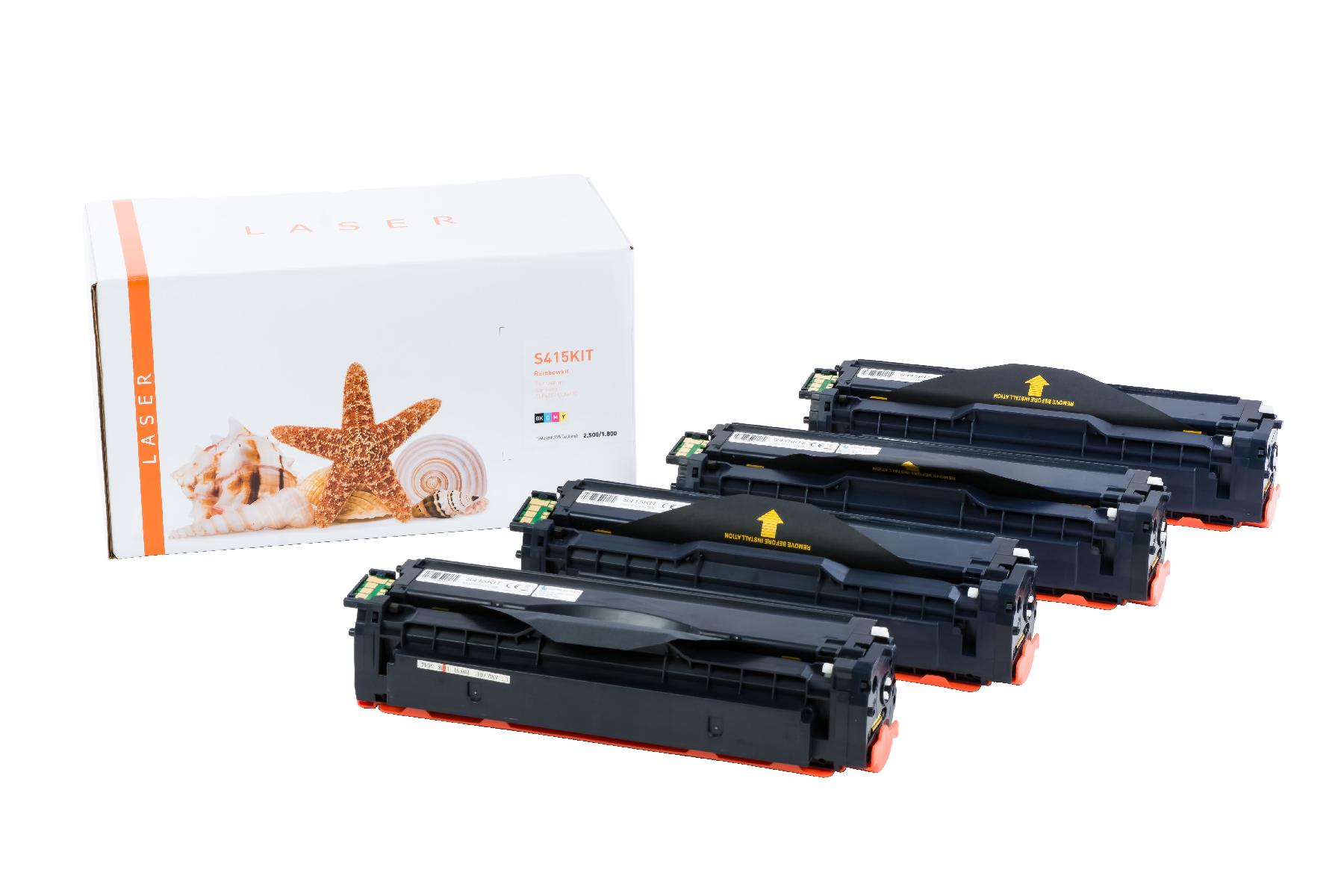 CLP415KIT alternativ Toner Rainbowkit für Sam / CLP415 / BK2.500 / CMY1.800 Seiten