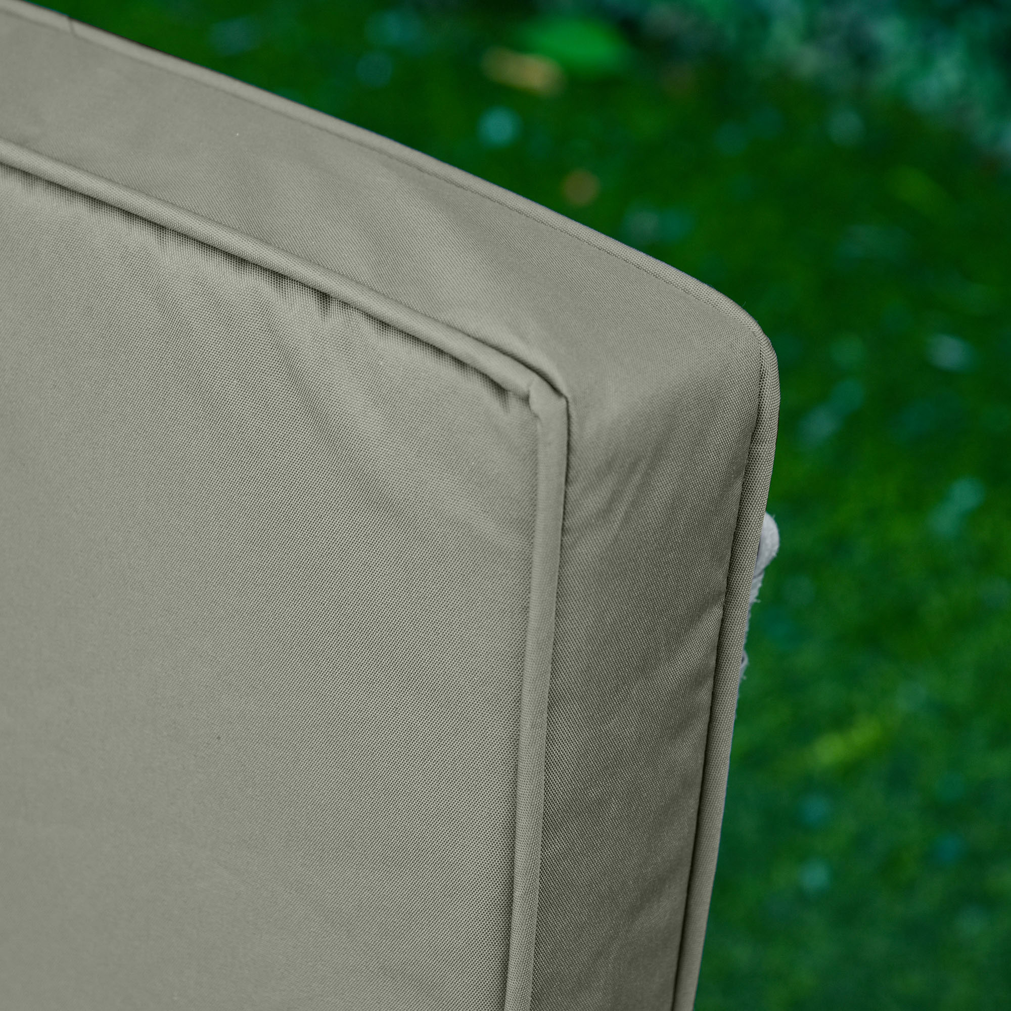 2er-Set Sitzkissen, 56 x 52 cm Stuhlkissen mit Reißverschluss, Stoffbezug, 7cm dick Polsterauflage, waschbar Dunkelgrau