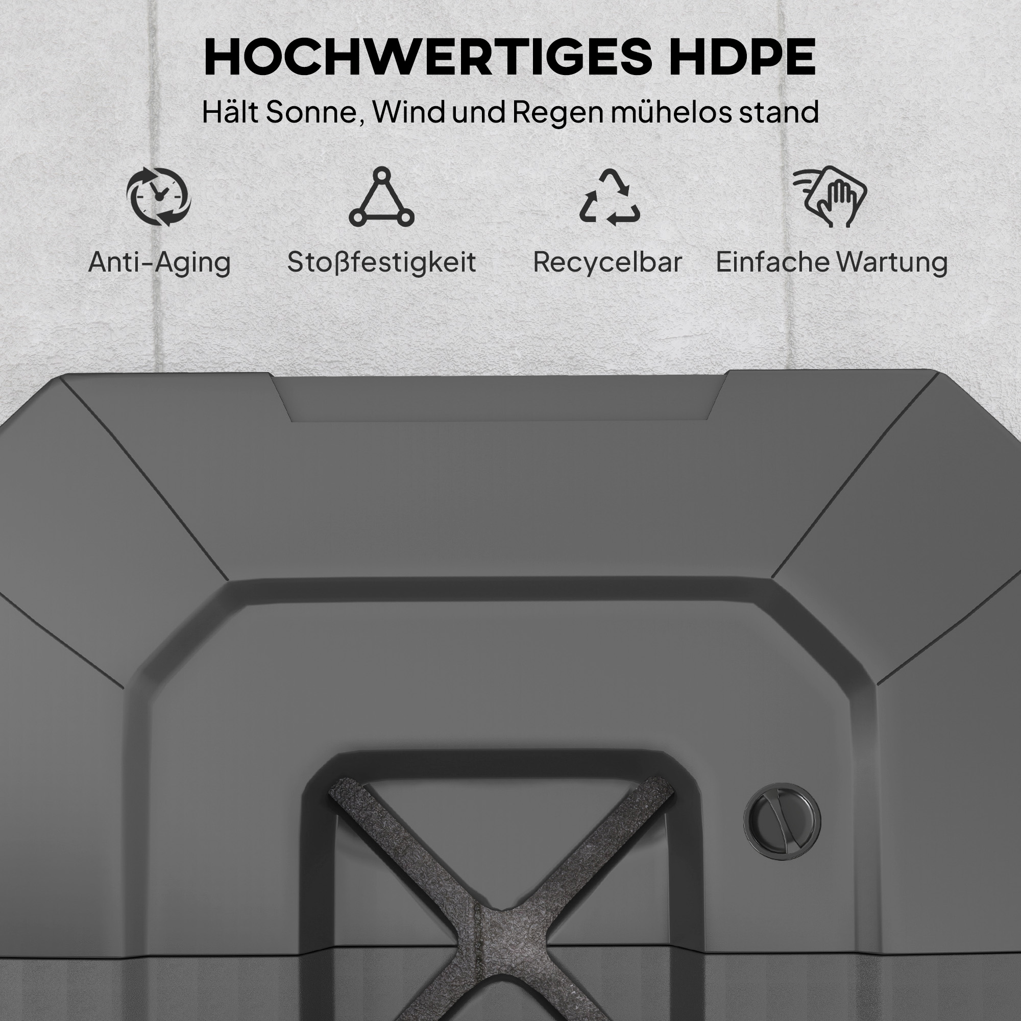 Sonnenschirmständer 2-teilig Wasserdicht Schirmgewicht, Schirmständer für Ampelschirm