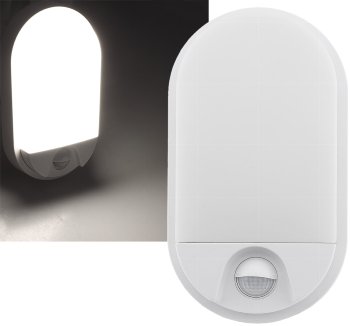 LED Wandleuchte "NIAS" IP54, 4000K / 10W, 1010lm, 140° Bewegungsmelder