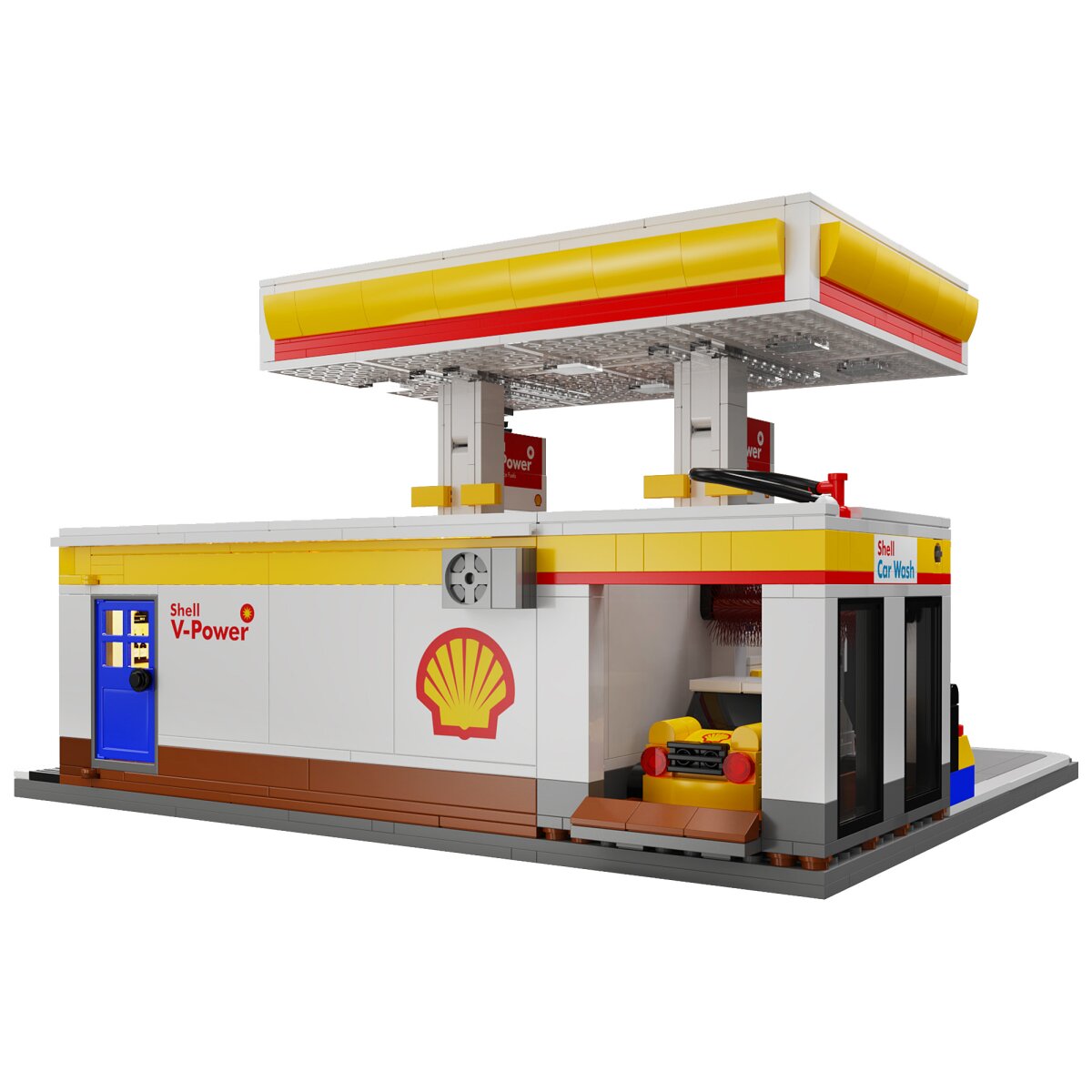 CaDA Shell Tankstelle mit Shop und Waschanlage Bricks