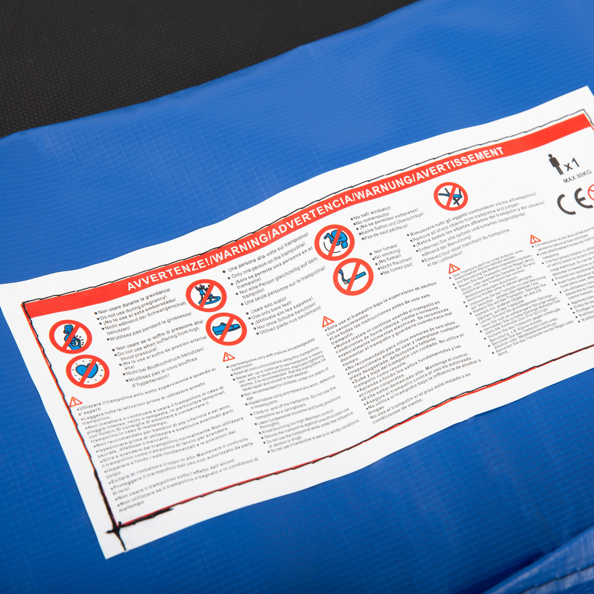 Trampolin Randabdeckung Ø305 cm breit, Reißfest UV-resistent Federabdeckung, Wasserabweisend, Trampolinzubehör Randschutz Sicherheitsnetz Ersatzteile für Gartentrampoline, Bunt