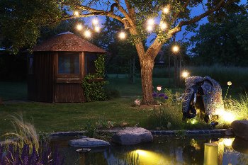 Biergarten-Lichterkette "CT-BGL 15", 1,5 + 12,5m, 15x Filamentlampe 0,8W