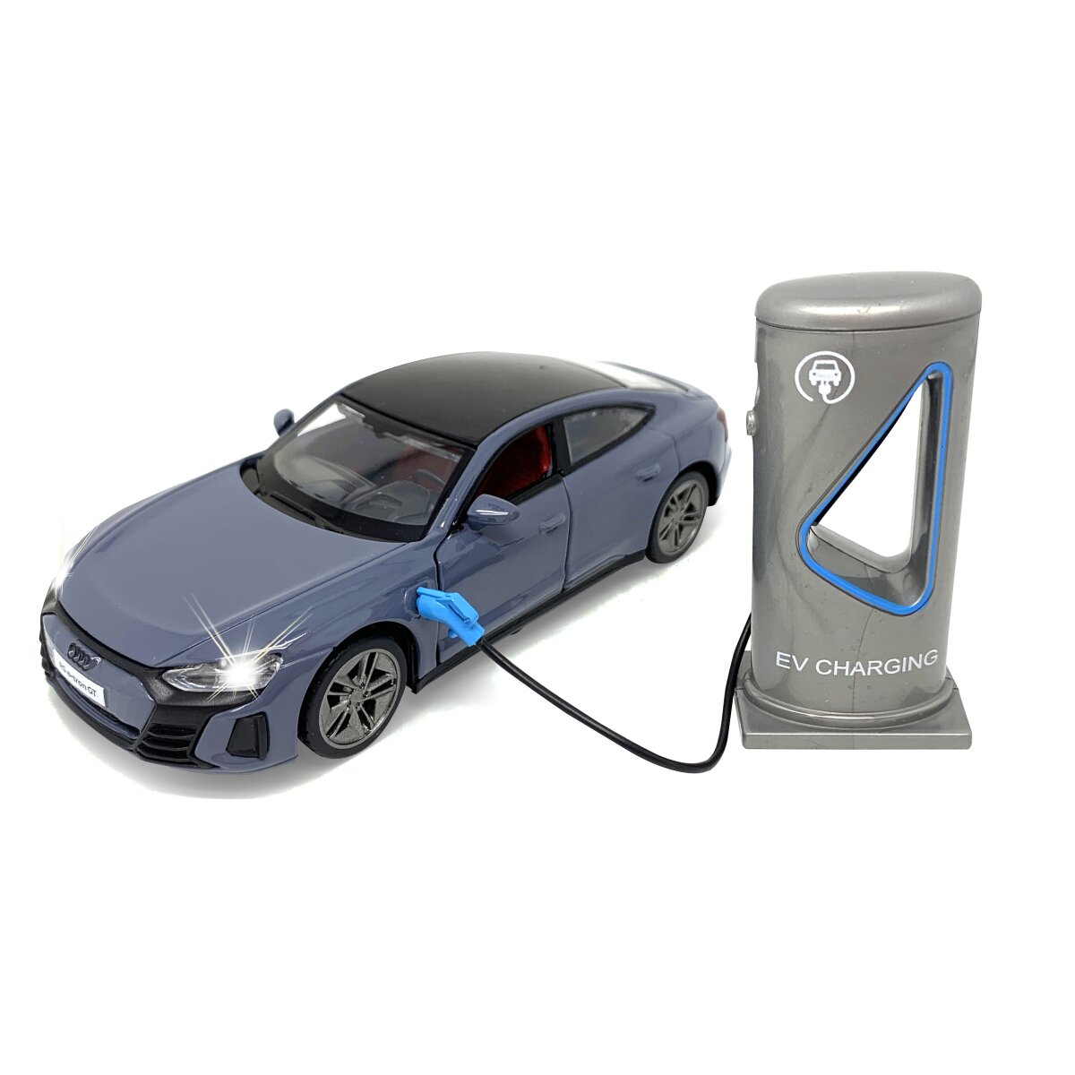 Audi RS e-tron GT Diecast 1:36 grau inkl. Knopfzellen Audi RS e-tron GT Diecast 1:36 grau inkl. Knopfzellen