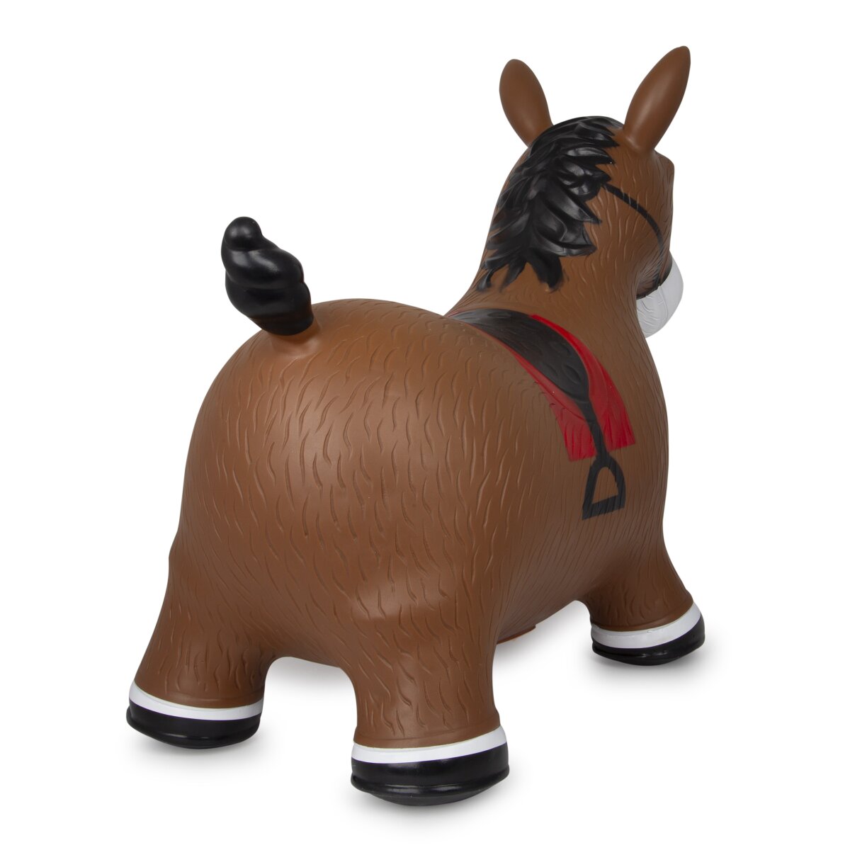 Hüpftier Pferd HoppyDoo braun mit Pumpe