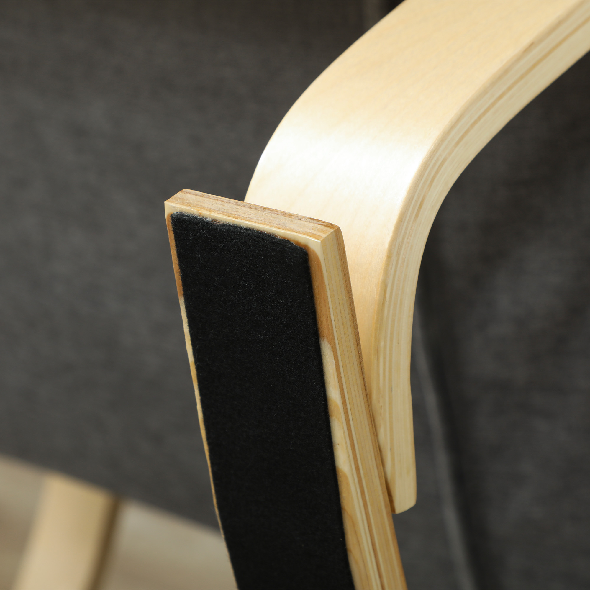 Schaukelstuhl mit Massage-Funktion, Lendenheizung, 3 Modi, Stoffbezug, Grau